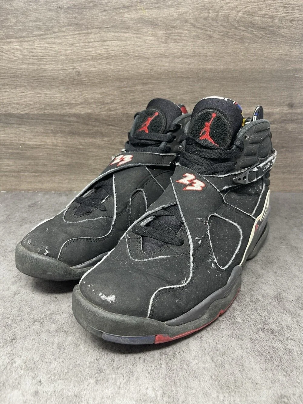 Air Jordan 8 Retro Playoffs Size 10 Mens Black True Red White 305381-061